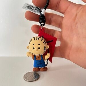 Pig-pen peanuts figural bag clip